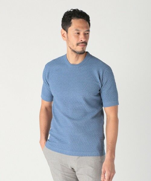 MEN'S BIGI / メンズビギ Tシャツ | ブリスターニットジャカードカットソー | 詳細16