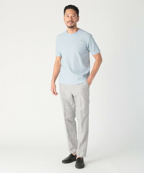MEN'S BIGI / メンズビギ Tシャツ | シャーリングジャカードクルーネックカットソー | 詳細14