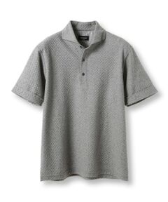 MEN'S BIGI / メンズビギ ポロシャツ | シャーリングジャカードポロシャツ