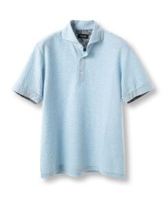 MEN'S BIGI / メンズビギ ポロシャツ | シャーリングジャカードポロシャツ