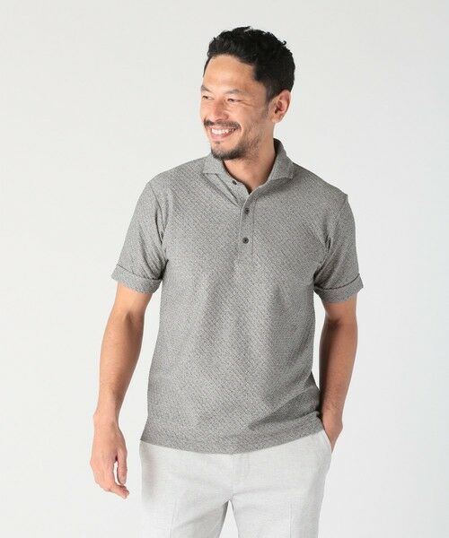 MEN'S BIGI / メンズビギ ポロシャツ | シャーリングジャカードポロシャツ | 詳細5