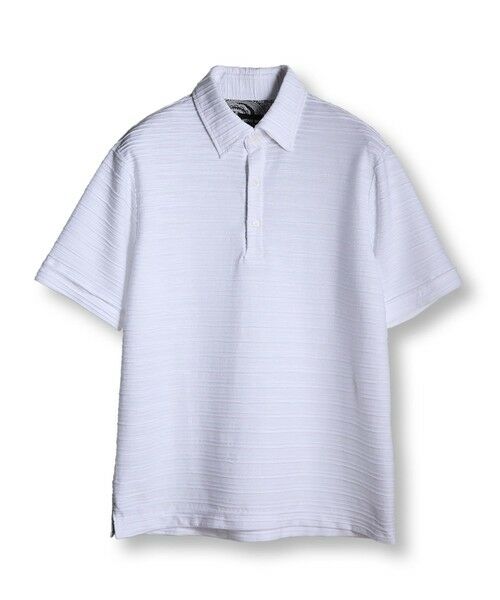 MEN'S BIGI / メンズビギ ポロシャツ | 【WEB限定】スラブタック天竺素材ポロシャツ＜吸水速乾＞（ホワイト）