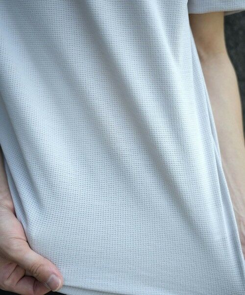 MEN'S BIGI / メンズビギ Tシャツ | 【WEB限定】ドットメッシュジャージTシャツ＜吸水速乾/通気性＞ | 詳細4