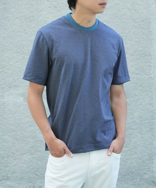 MEN'S BIGI / メンズビギ Tシャツ | 【WEB限定】ドットメッシュジャージTシャツ＜吸水速乾/通気性＞ | 詳細8