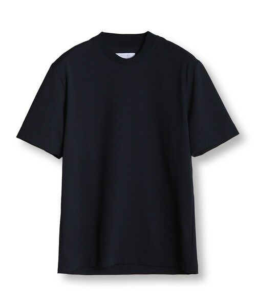 MEN'S BIGI / メンズビギ Tシャツ | 【WEB限定】ドットメッシュジャージTシャツ＜吸水速乾/通気性＞（ネイビー）