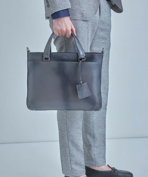 MEN'S BIGI / メンズビギ トートバッグ | 【SEEKER/シーカー】別注 ムラレザー2WAYブリーフケース | 詳細2