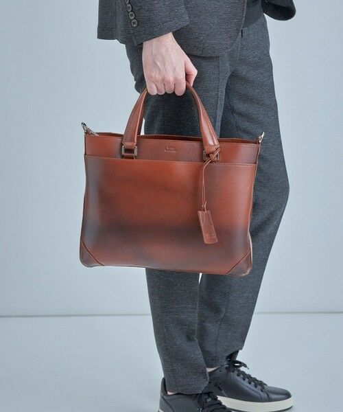 MEN'S BIGI / メンズビギ トートバッグ | 【SEEKER/シーカー】別注 ムラレザー2WAYブリーフケース | 詳細5