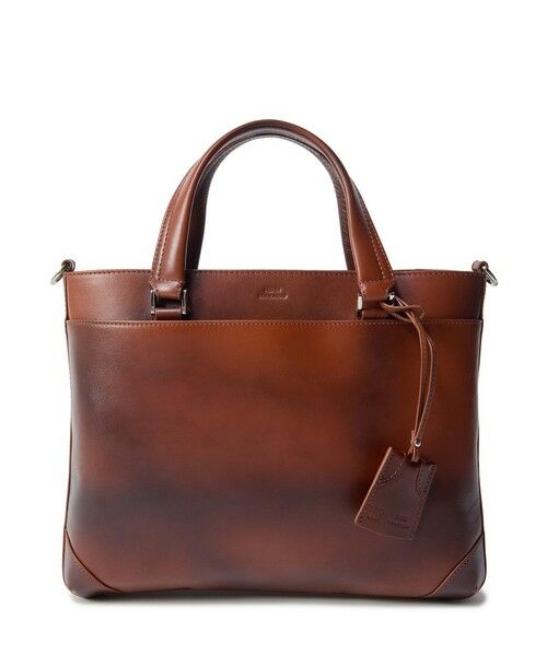 MEN'S BIGI / メンズビギ トートバッグ | 【SEEKER/シーカー】別注 ムラレザー2WAYブリーフケース（キャメル）