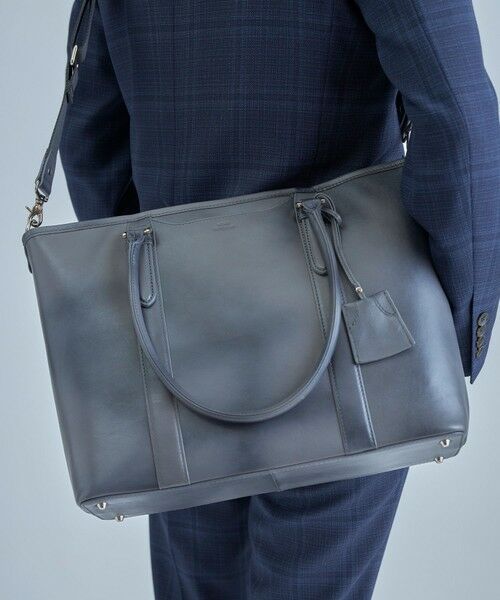 MEN'S BIGI / メンズビギ トートバッグ | 【SEEKER/シーカー】別注 ムラレザー2wayトート&ショルダーバッグ | 詳細2