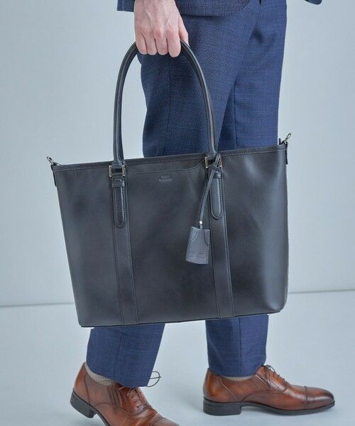 MEN'S BIGI / メンズビギ トートバッグ | 【SEEKER/シーカー】別注 ムラレザー2wayトート&ショルダーバッグ | 詳細3