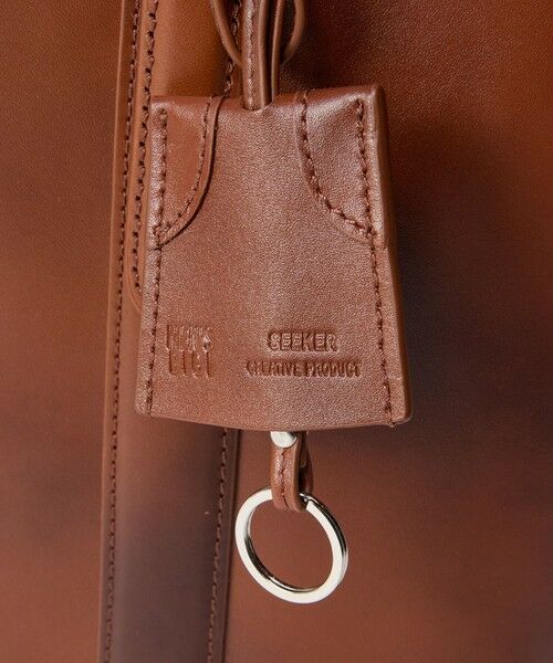 MEN'S BIGI / メンズビギ トートバッグ | 【SEEKER/シーカー】別注 ムラレザー2wayトート&ショルダーバッグ | 詳細11