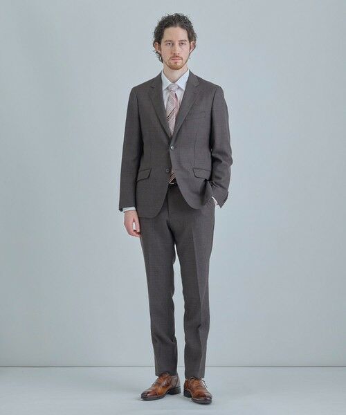 MEN'S BIGI / メンズビギ ネクタイ | チェックxドット柄シルクネクタイ | 詳細1