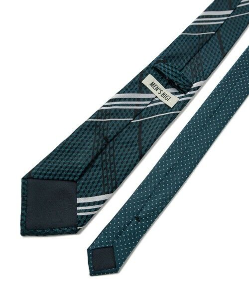 MEN'S BIGI / メンズビギ ネクタイ | チェックxドット柄シルクネクタイ | 詳細3