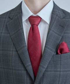 MEN'S BIGI / メンズビギ ネクタイ | ジオメトリック柄xシャドー千鳥柄シルクネクタイ