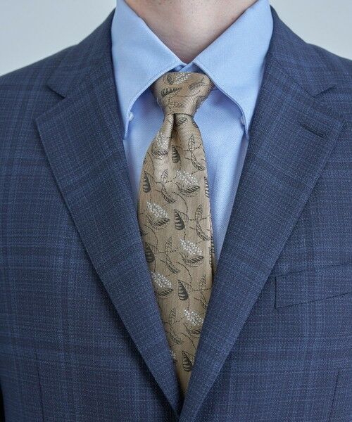 MEN'S BIGI / メンズビギ ネクタイ | 【TIE YOUR TIE /タイユアタイ】フローラル柄ネクタイ（ベージュ）