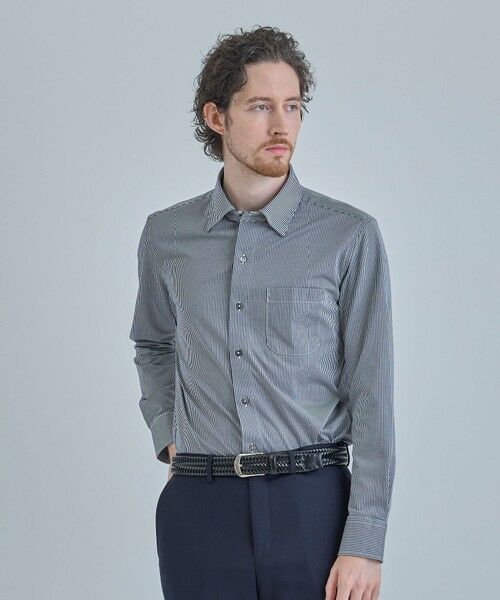 MEN'S BIGI / メンズビギ シャツ・ブラウス | J-CAMICIE ハイゲージジャージドレスシャツ（Albini×RENU）＜ストレッチ＞ | 詳細7