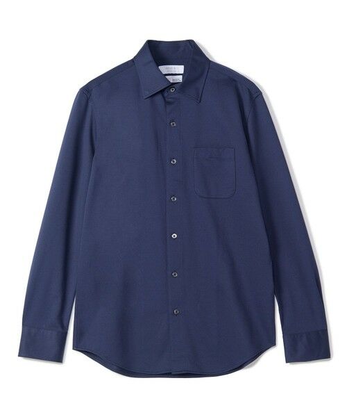 MEN'S BIGI / メンズビギ シャツ・ブラウス | J-CAMICIE ハイゲージジャージドレスシャツ（Albini×RENU）＜ストレッチ＞（ネイビー）