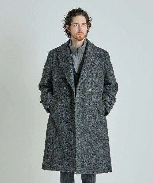 MEN'S BIGI / メンズビギ その他アウター | ヴィンテージツイードダブルブレステッドコート | 詳細1