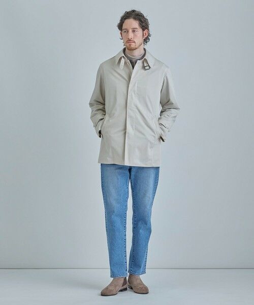 MEN'S BIGI / メンズビギ ステンカラーコート | LIMONTA EAST ストレッチギャバ ステンカラーコート＜ストレッチ・防風・撥水・透湿性＞ | 詳細4