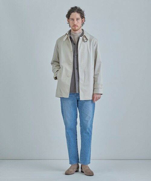MEN'S BIGI / メンズビギ ステンカラーコート | LIMONTA EAST ストレッチギャバ ステンカラーコート＜ストレッチ・防風・撥水・透湿性＞ | 詳細5