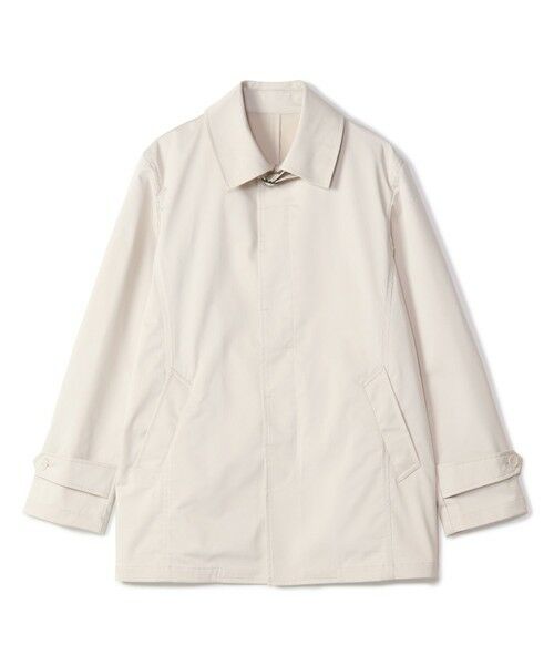 MEN'S BIGI / メンズビギ ステンカラーコート | LIMONTA EAST ストレッチギャバ ステンカラーコート＜ストレッチ・防風・撥水・透湿性＞（オフホワイト）