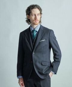 MEN'S BIGI / メンズビギ テーラードジャケット | ミックスヤーン/ホップサックテーラードジャケット
