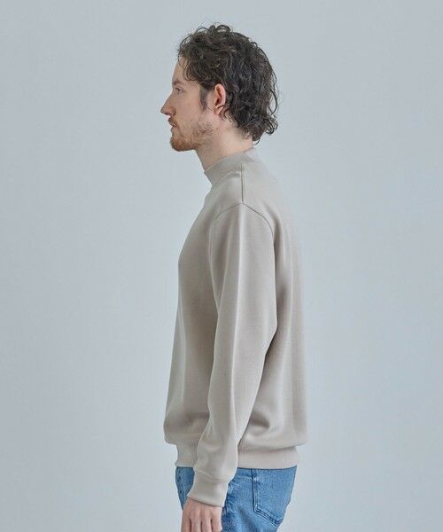 MEN'S BIGI / メンズビギ Tシャツ | スエードタッチ ダンボールモックネックトップス | 詳細2