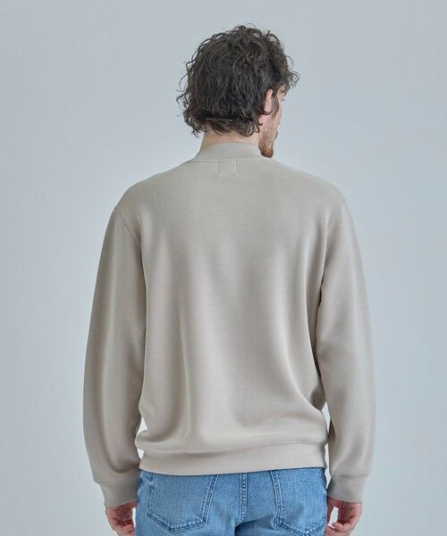 MEN'S BIGI / メンズビギ Tシャツ | スエードタッチ ダンボールモックネックトップス | 詳細3