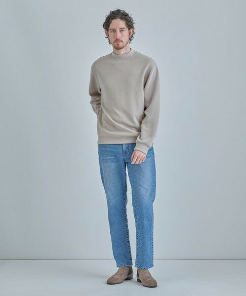 MEN'S BIGI / メンズビギ Tシャツ | スエードタッチ ダンボールモックネックトップス | 詳細4