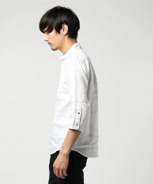 MEN'S BIGI / メンズビギ シャツ・ブラウス | フレンチリネン七分袖シャツ | 詳細3