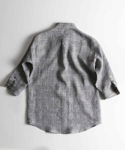 MEN'S BIGI / メンズビギ シャツ・ブラウス | フレンチリネン七分袖シャツ | 詳細7
