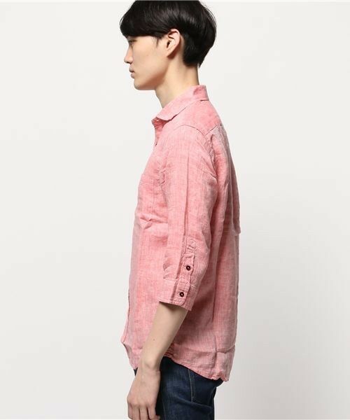 MEN'S BIGI / メンズビギ シャツ・ブラウス | フレンチリネン七分袖シャツ | 詳細17