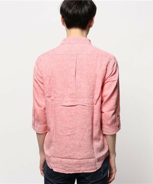 MEN'S BIGI / メンズビギ シャツ・ブラウス | フレンチリネン七分袖シャツ | 詳細18