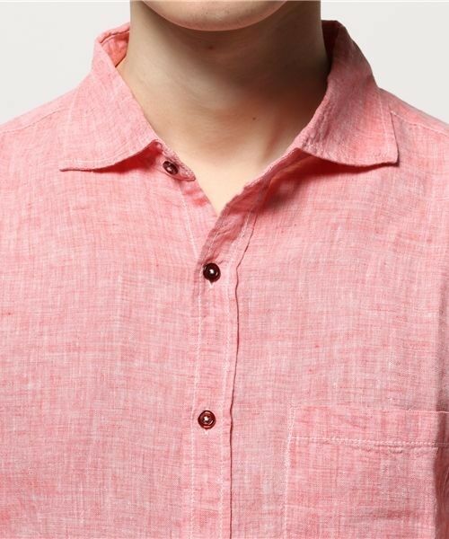 MEN'S BIGI / メンズビギ シャツ・ブラウス | フレンチリネン七分袖シャツ | 詳細19