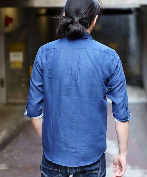 MEN'S BIGI / メンズビギ シャツ・ブラウス | フレンチリネン七分袖シャツ | 詳細27