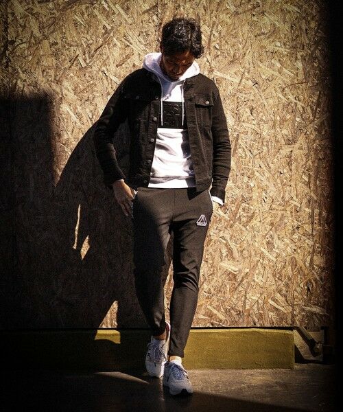 MEN'S BIGI / メンズビギ スウェット | 【JUST PLAY】半ラバープリント＋エンボス加工プルオーバーパーカ | 詳細3