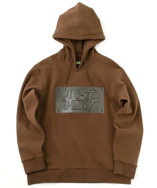 MEN'S BIGI / メンズビギ スウェット | 【JUST PLAY】半ラバープリント＋エンボス加工プルオーバーパーカ | 詳細30