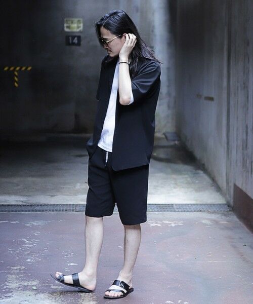 MEN'S BIGI / メンズビギ ショート・ハーフ・半端丈パンツ | 【セットアップ対応】ジョーゼットショートパンツ | 詳細2