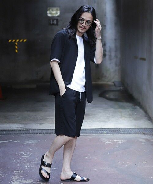 MEN'S BIGI / メンズビギ ショート・ハーフ・半端丈パンツ | 【セットアップ対応】ジョーゼットショートパンツ | 詳細4