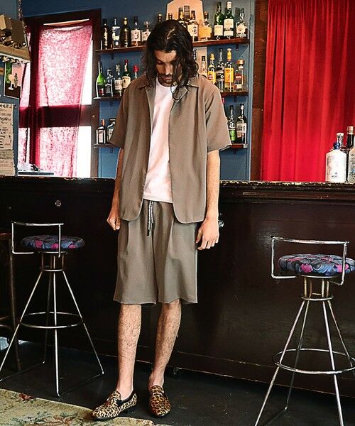 MEN'S BIGI / メンズビギ ショート・ハーフ・半端丈パンツ | 【セットアップ対応】ジョーゼットショートパンツ | 詳細7