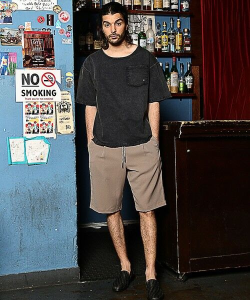 MEN'S BIGI / メンズビギ ショート・ハーフ・半端丈パンツ | 【セットアップ対応】ジョーゼットショートパンツ | 詳細9