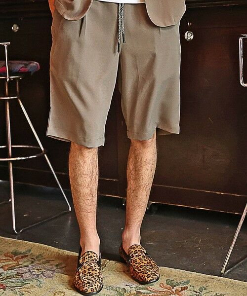 MEN'S BIGI / メンズビギ ショート・ハーフ・半端丈パンツ | 【セットアップ対応】ジョーゼットショートパンツ | 詳細10