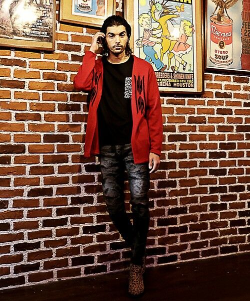 MEN'S BIGI / メンズビギ デニムパンツ | スリムストレートクラッシュ&リペア加工デニム | 詳細1