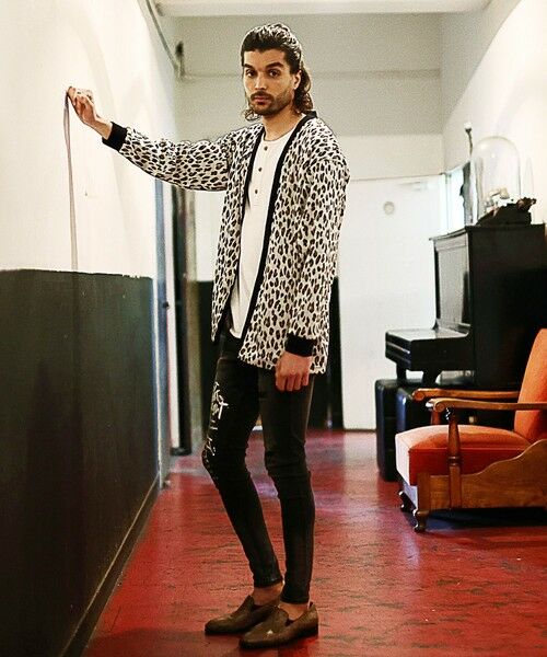 MEN'S BIGI / メンズビギ カーディガン・ボレロ | レオパード柄ダブルジャガードカーディガン | 詳細5