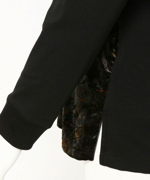 MEN'S BIGI / メンズビギ カーディガン・ボレロ | スムース×ベロアペイズリー柄カーディガン | 詳細1