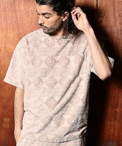 MEN'S BIGI / メンズビギ Tシャツ | 【セットアップ対応】ピグメントバイオパイルジャガードTシャツ