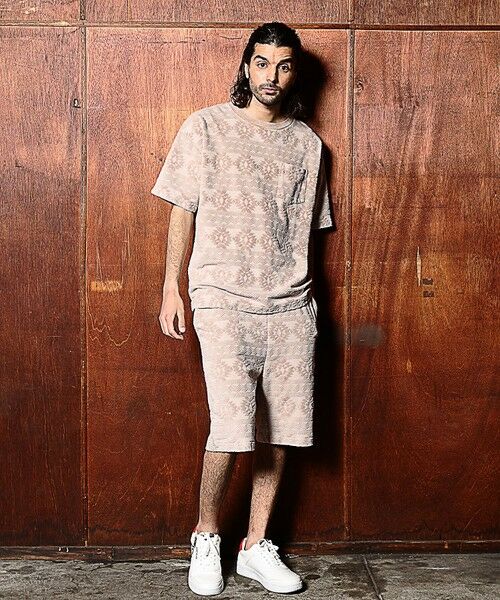 MEN'S BIGI / メンズビギ Tシャツ | 【セットアップ対応】ピグメントバイオパイルジャガードTシャツ | 詳細2