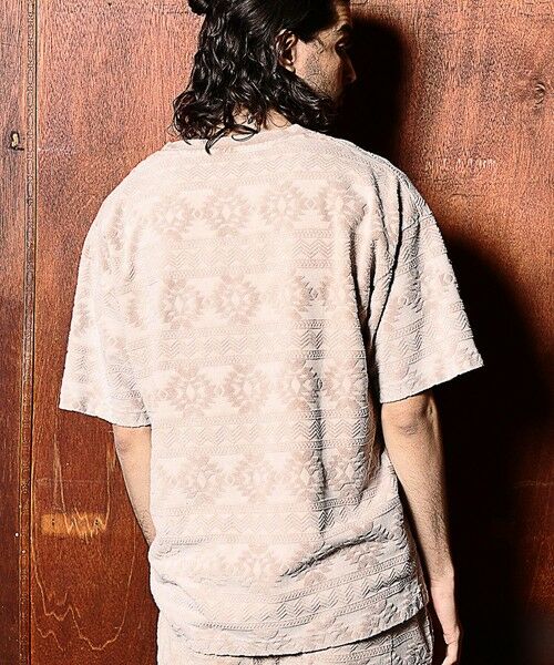 MEN'S BIGI / メンズビギ Tシャツ | 【セットアップ対応】ピグメントバイオパイルジャガードTシャツ | 詳細5