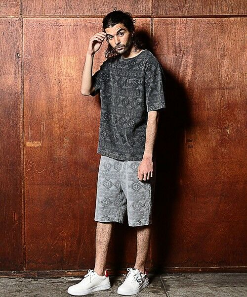 MEN'S BIGI / メンズビギ Tシャツ | 【セットアップ対応】ピグメントバイオパイルジャガードTシャツ | 詳細7