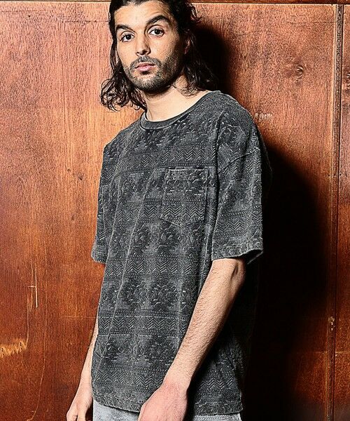 MEN'S BIGI / メンズビギ Tシャツ | 【セットアップ対応】ピグメントバイオパイルジャガードTシャツ | 詳細8